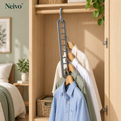 Neivo™ SpaceFold - Space-Saving Wardrobe Organiser