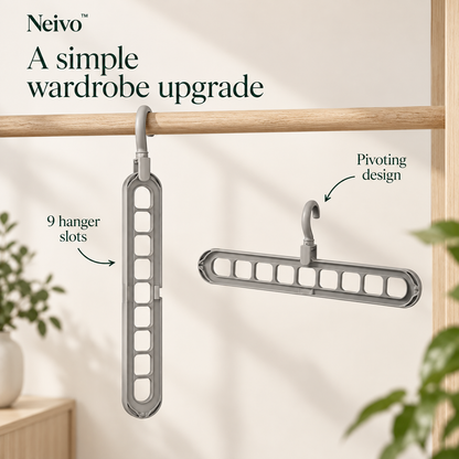 Neivo™ SpaceFold - Space-Saving Wardrobe Organiser