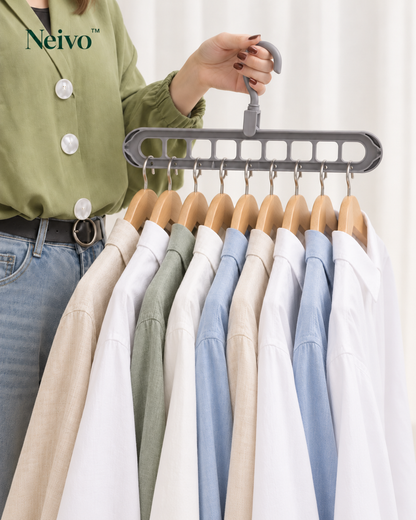 Neivo™ SpaceFold - Space-Saving Wardrobe Organiser